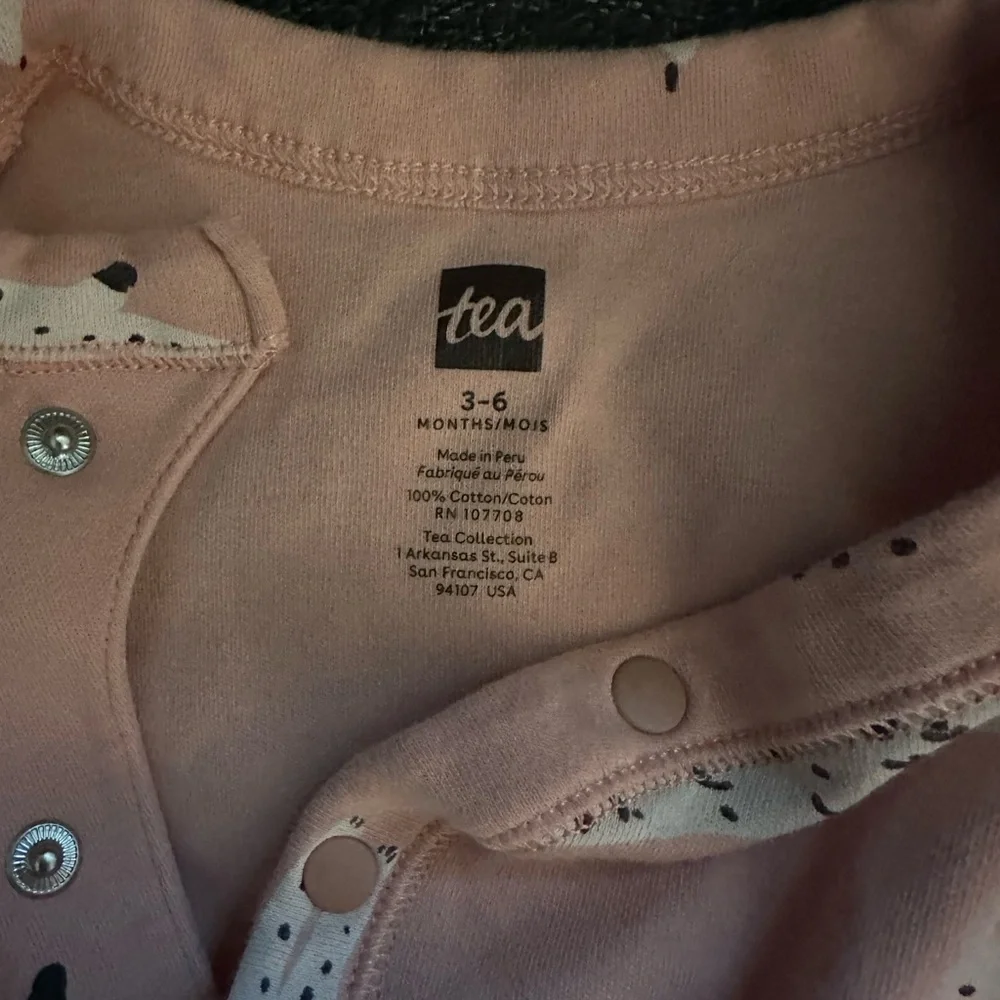Tea Collection Footed Baby Romper Lynx - Picture 4 of 4